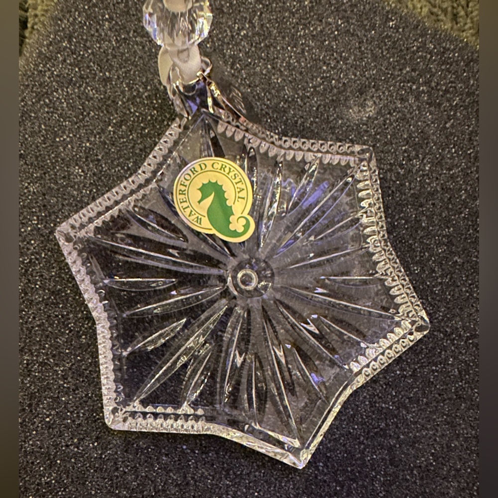 Waterford Crystal snow crystal ornament